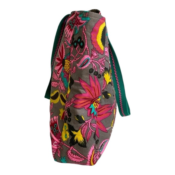 Charming Charlie Tote Bag RSVP Beads Sequins Tassels Pink Multicolor Canvas - Picture 6 of 10